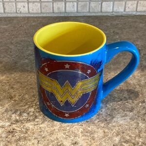 Wonder Woman Blue and Yellow Mug